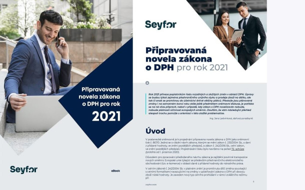 Novela zákona o DPH pro rok 2021 v praktických příkladech